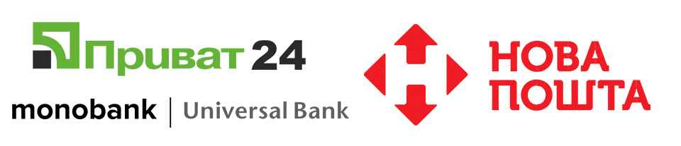 Оплата: Приват24, monobank. Доставка: Нова пошта